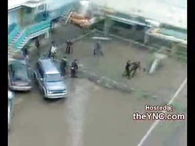Russian Gangsters Fight in the Flooded Streets of Moscow after Drug Deal went Bad