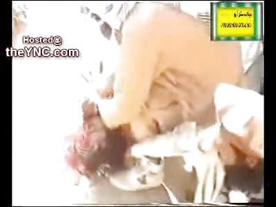 Barbaric Taliban Public Beheading of 5...Last Mans Head is Twisted Off 