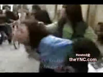 Girl is Stripped and Beaten by Laughing Female Gang in the Middle of the Street