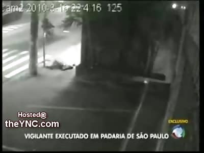 Man Executed Point Blank by a Man on the Back of a Motorcycle (Brazil)