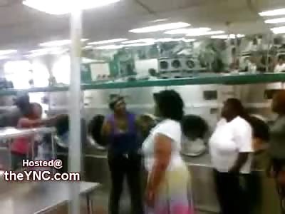 All Out Mothers and Daughters Brawl breaks out in the Laundromat