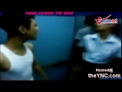 Vietnamese Kid Humiliates and Abuses his Pretty Girlfriend