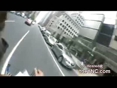 Old Man Nearly Killed by Bicyclist in NYC