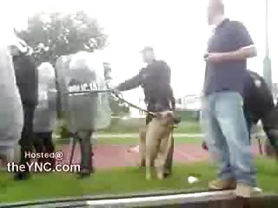 This is Why you Dont get Too Close to a Fired Up Police Dog