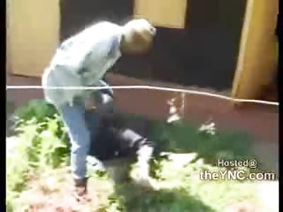 OMG: Woman and Lover Locked inside House...Lover gets his ASS Kicked by Husband of Woman