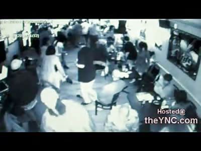 Throat Slashed: Man sitting Down at Bar Attacked by Random Stranger