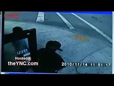Black Gunman Chases and Shoots Victim with an Uzi 
