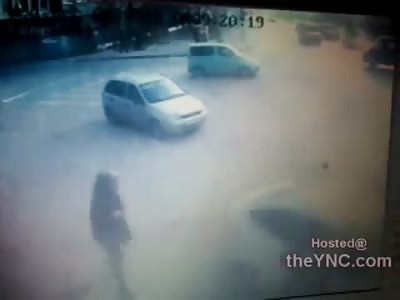  Unlucky Female Crushed to Death by Skiddin Car in front of Onlookers
