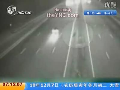 THUMP: Man in China Killed on the Highway and the Run Over Again