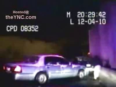 Cop Crushed Against Railing During Routine Traffic Stop