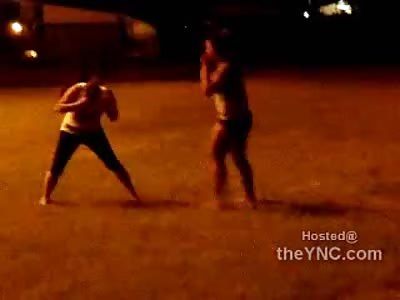 WOW: A Girl Fight with a One Punch KO