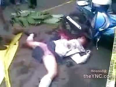 School Girl in Uniform Run Over by Motorcycle..Head Dragged on the Street (VIdeo is Graphic)