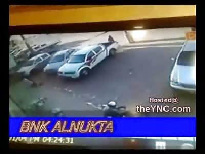Pick Up Truck Sling Shots Woman to her Death