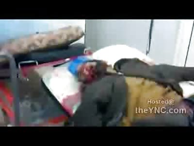 GRAPHIC: Libyan Protester Shot.... Murdered by Ghaddafi's Army 