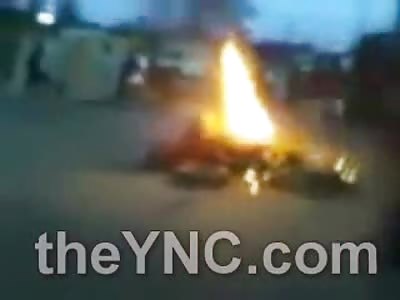 Necklacing still Alive: Cell Phone Video of Human Bonfire as Men are Beaten and Burned Alive in Africa