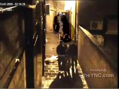 WOW: British Thug KO's His Girl with One Punch Outside of Night Club