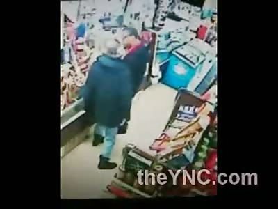 Crack Head in Corner Store Nearly Killed by Amazing KO Punch