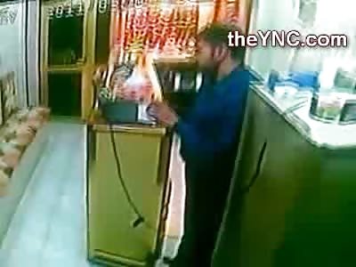 Muslim Store Owner Executed Point Blank and has his Laptop Stolen to Boot