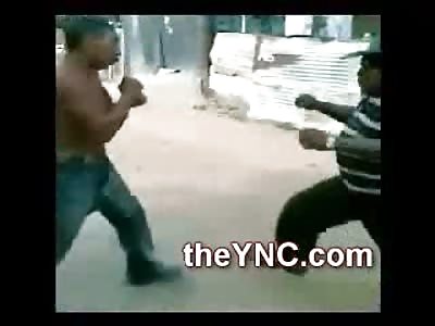 The Dirty Harry of Venezuela delivers a Hilarious Double Knockout in the Barrio