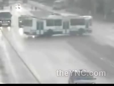 Deadly Fatal Crash with a Huge Bus