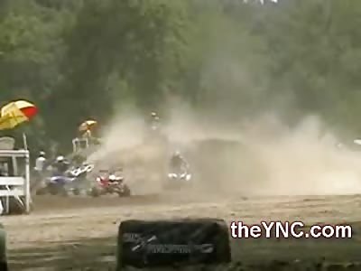 Man put into Coma after Head First ATV Accident at Race
