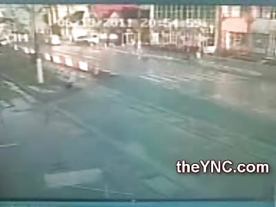Woman forgets to look Left and is Hit and Killed by Car (Ground Level Aftermath Included)