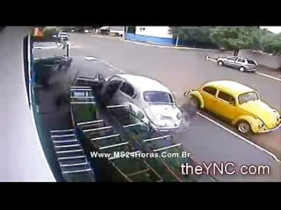 Woman hit by Car full of Kids as the Kids get out and Run after the Accident