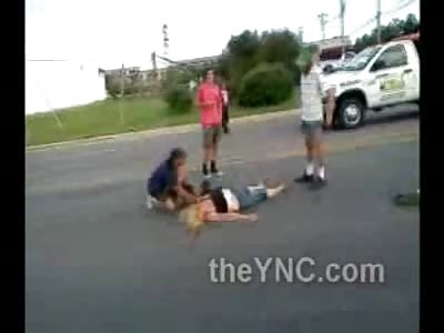 Yea...She's Dead....3 Guys Dumbfounded by Dead Blonde Lady