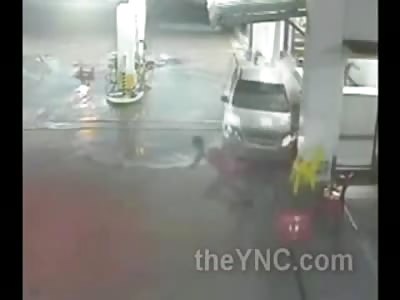 Lazy Workers Sitting on their Asses During Store Hours Nearly Get Capitalism Karma When Drunk Driver Loses Control of Vehicle 