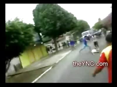 Cheap Shot Brutal Knockout nearly Kills a Kid in the Barrio