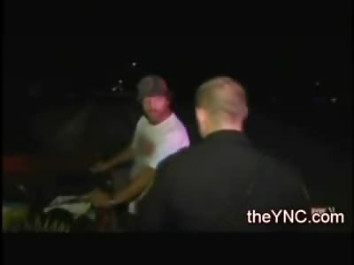 Man goes INSANE while being Arrested by the Po Po