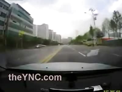 Oblivious Chinaman Run the Fu*k over by Speeding Car on Busy Street