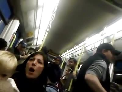 Racist White Woman on a Train wants Everyone to go back to their Country