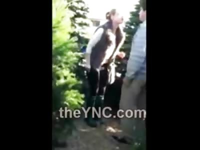 JUSTICE: Man Throws His Annoying Ass Girlfriend into a Tree for Going Berserk For no Reason
