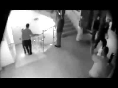 Kid playing by the Stairs learns a Good Lesson not to be STUPID