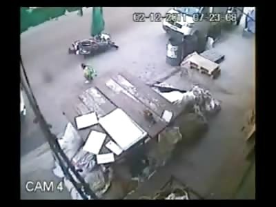 Shocking Video of little Boy Witnessing his Father get his Head Crushed by SUV as he falls off of his Scooter