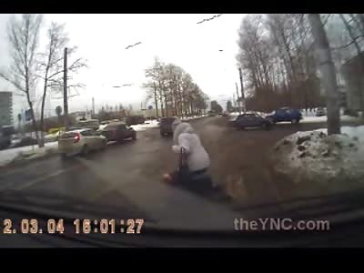 Pissed off Russian Man Road Rages and Attacks Guy and his Girl