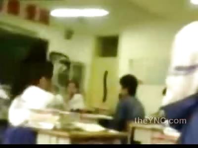 Nutty Asian Teacher Humiliates and Slaps Classes Nerdy Girl