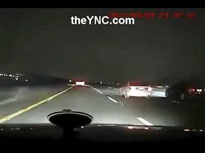 Fatal Car Accident Caught on Dash Cam Video.. One Car Rolls the Other one Explodes on Impact