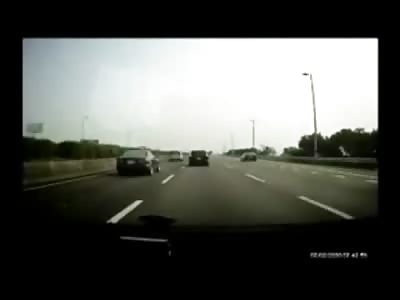 Shocking Accident Ejects Man onto the Highway after Flipping Rollover 