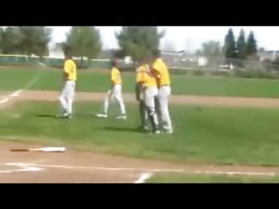 Amateur Baseball Brawl in the City featuring a Fat Girl who doesn't Belong There