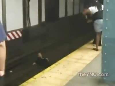 Cry Baby Attention Whore Lays on Train Tracks