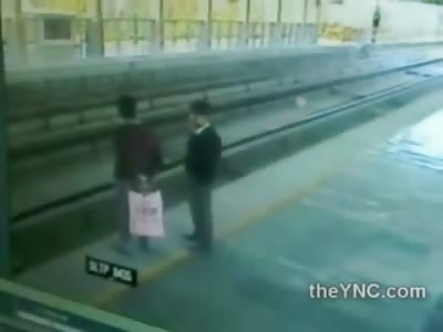 Calm Man Jumps in Front of Train to end his Life
