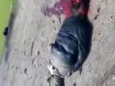 3 Men hit by Missile Strike in Syria as Cameraman Cries in Horror