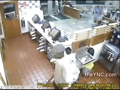 Angry Black Man Attacks McDonalds Manager with a Baseball Bat For not Serving Him Fast Enough