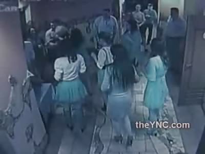 Crazy Russian Club Fight Turns into Girl Getting Her ass Beaten