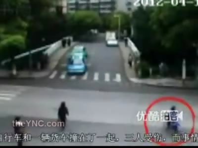 FROGGER: Woman in China Ran over by Speeding Bus