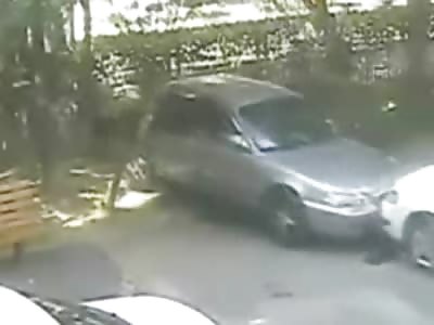Mother and her Baby Brutal Run over by Car
