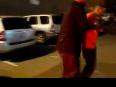 Black Guy Punches Girl then Gets Pepper Sprayed by Pissed off Cop