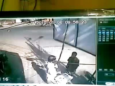 Caught on Tape: Man is Split in Two After Being hit and Dragged by Dump truck in India